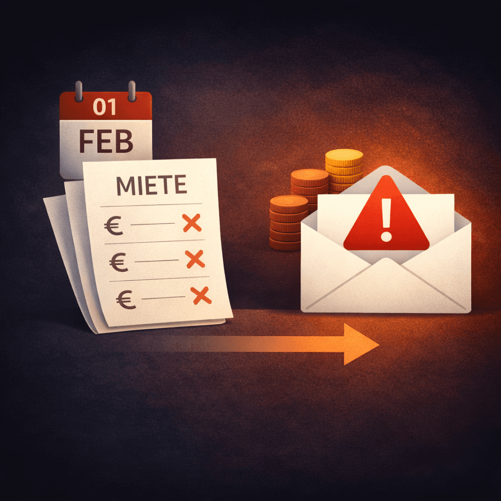 Illustration zum Mietrechtsfall „Mietrückstand als Kündigungsgrund“