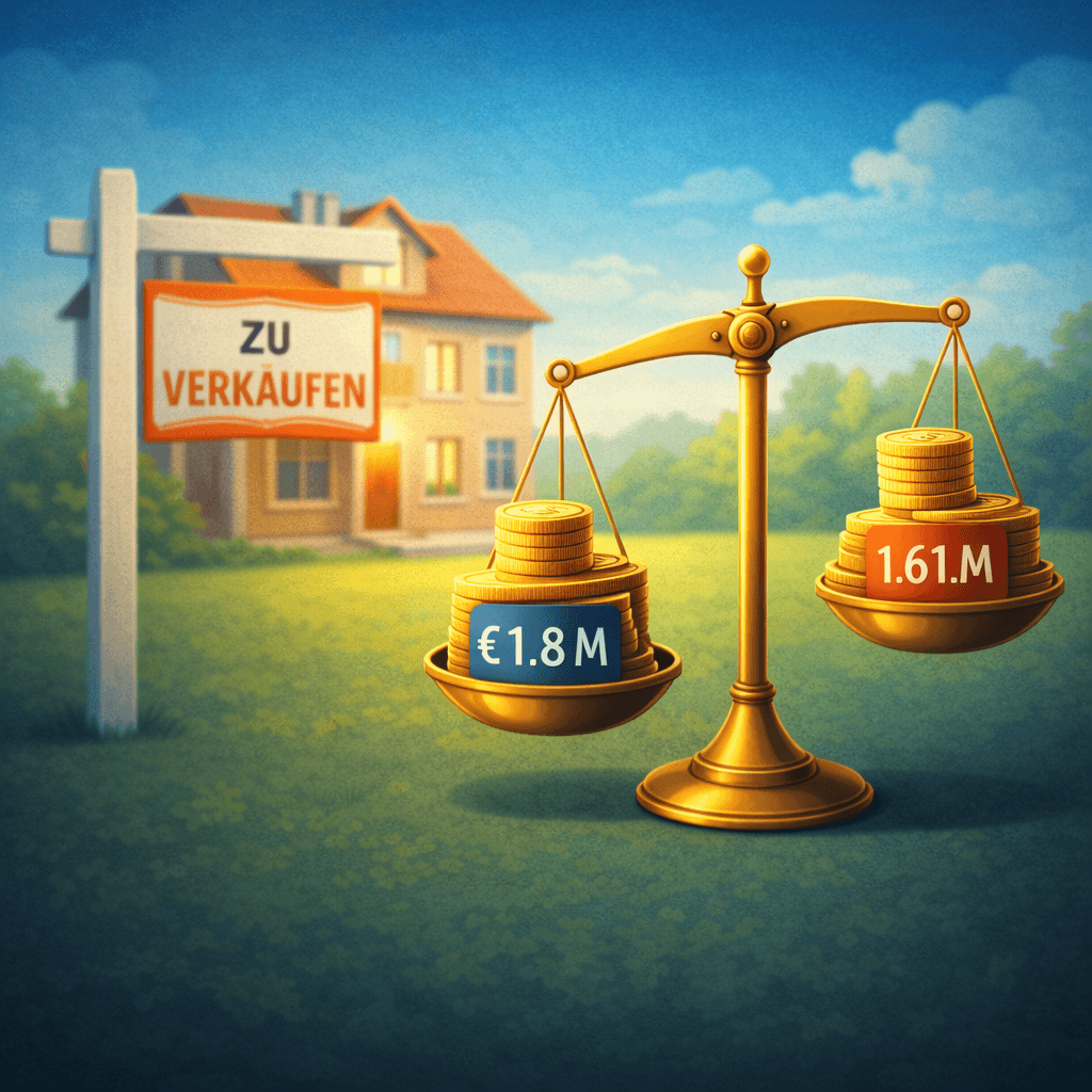 Illustration zum Mietrechtsfall „Verwertungskündigung beim geplanten Verkauf: Mindererlös genügt“