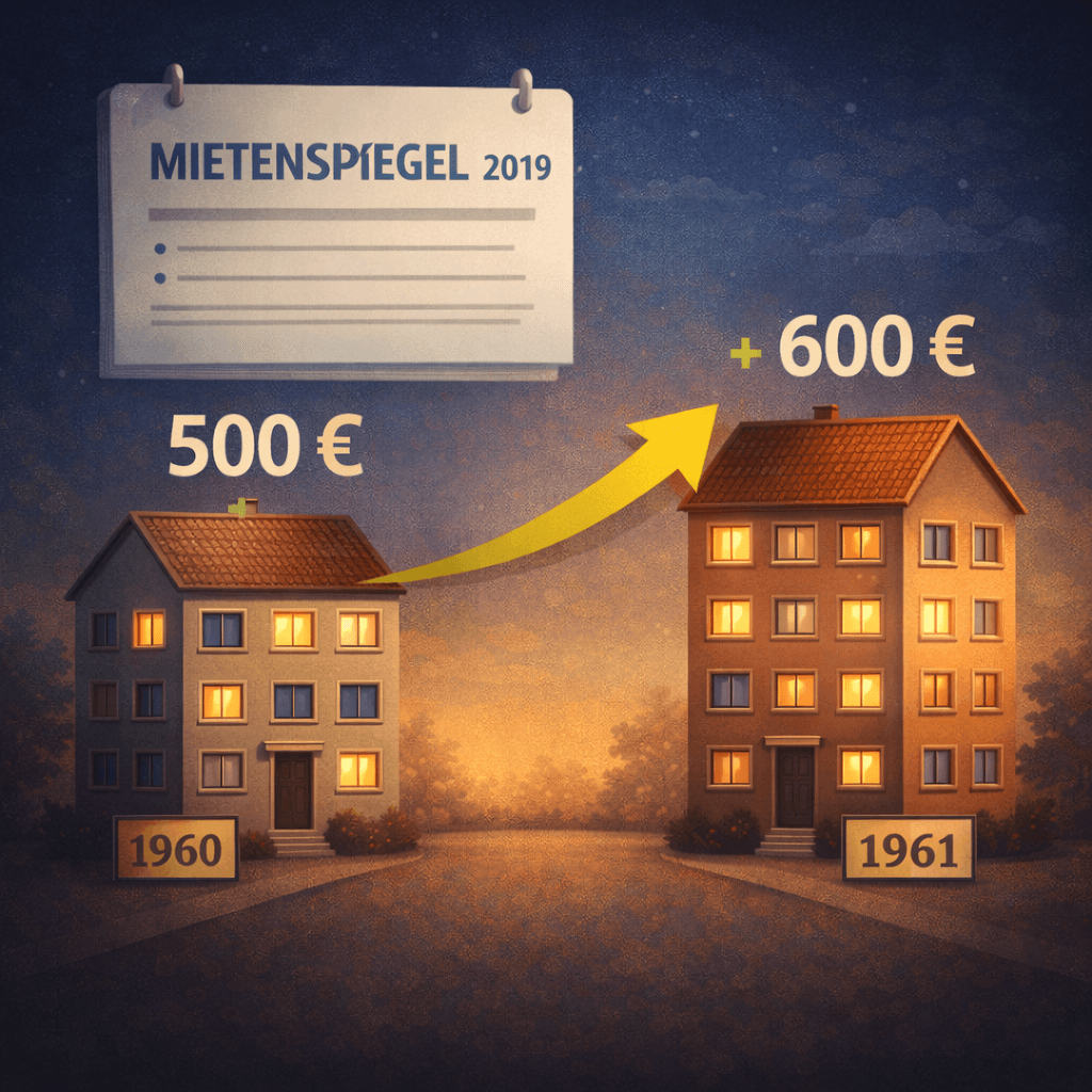 Illustration zum Mietrechtsfall „Mieterhöhung mit Bezug auf den Mietenspiegel 2019“