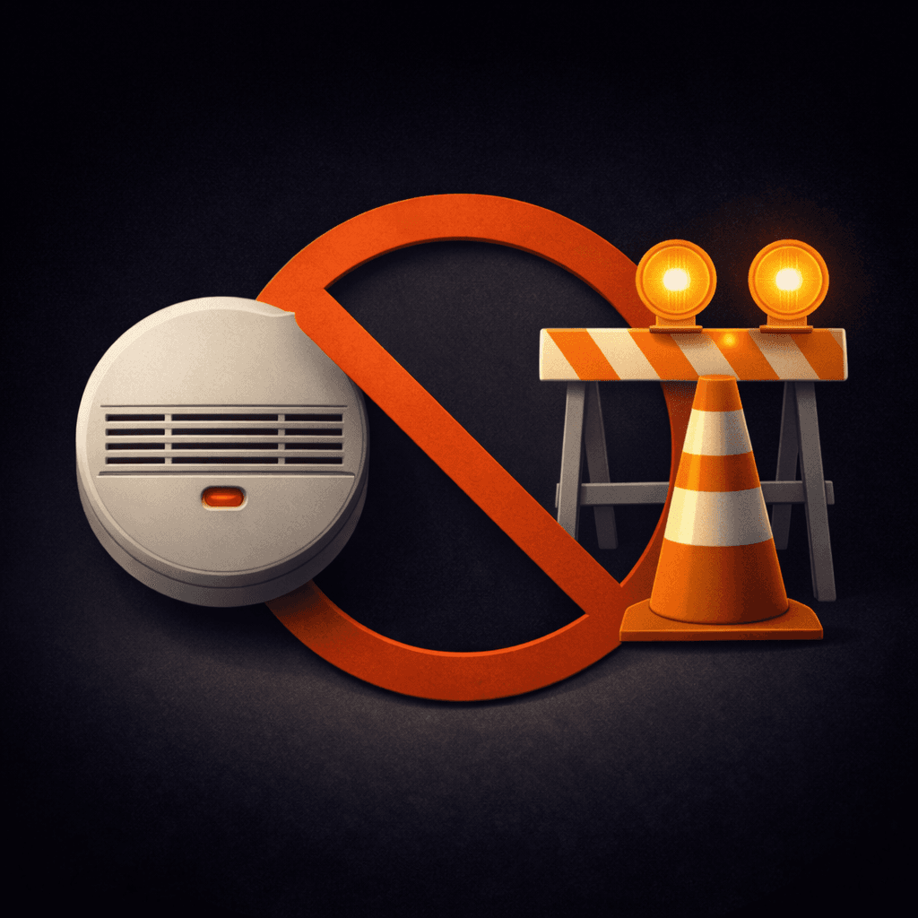 Illustration zum Mietrechtsfall „Rauchwarnmelder und Verkehrssicherheitsprüfung: keine umlagefähigen Betriebskosten“