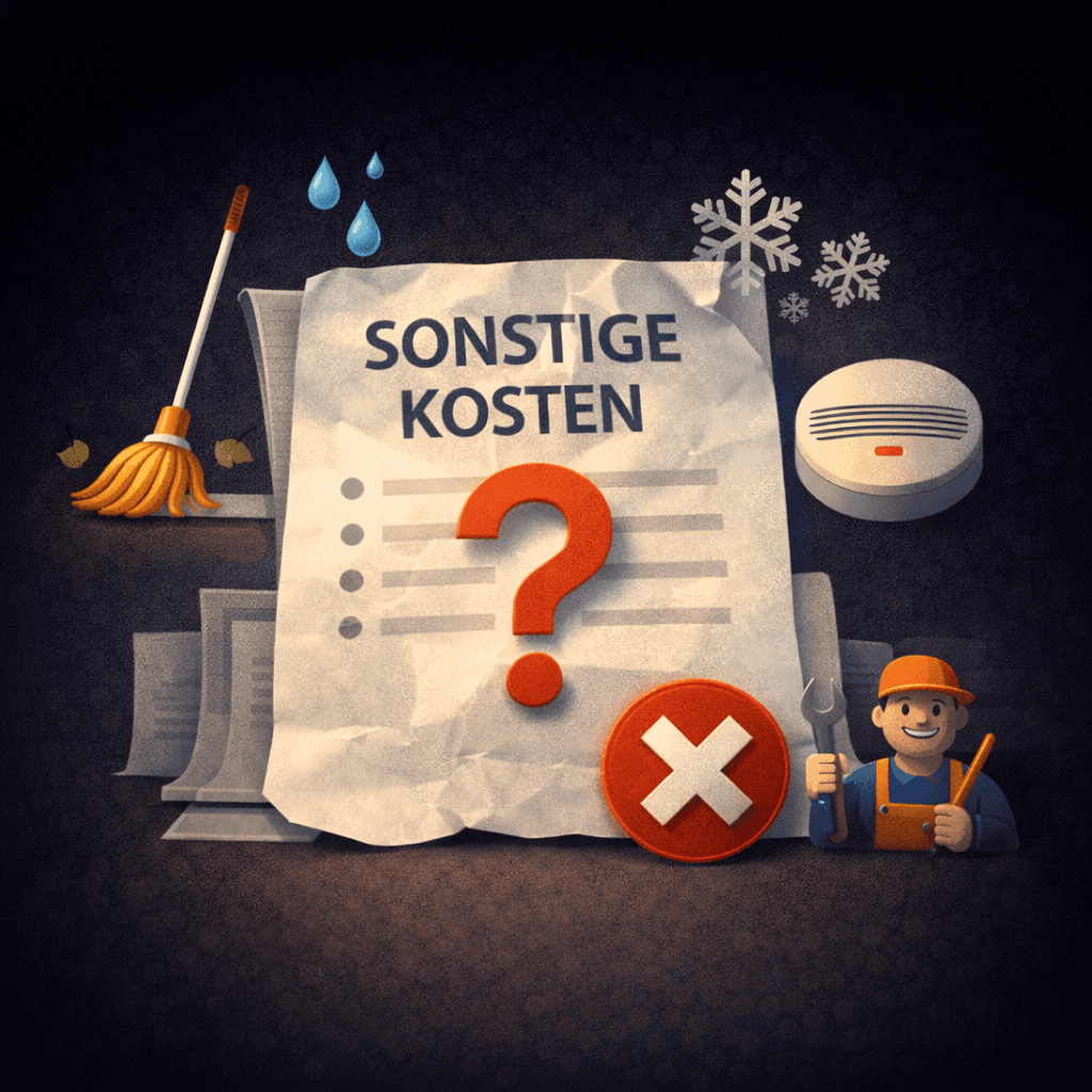 Illustration zum Mietrechtsfall „Nebenkostenabrechnung: Unklare Sammelpositionen sind formell fehlerhaft“