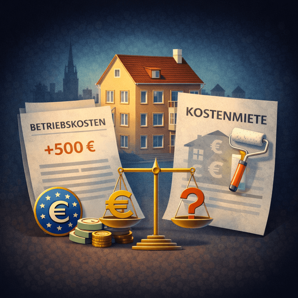 Illustration zum Mietrechtsfall „Betriebskostenabrechnung und Kostenmiete im preisgebundenen Wohnraum“
