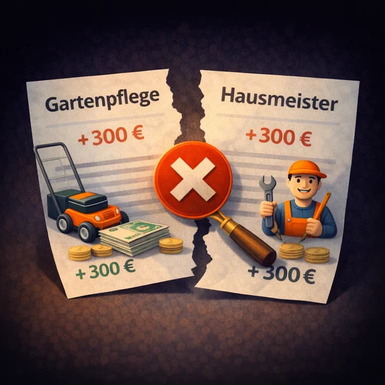 Illustration zum Mietrechtsfall „Gartenpflege und Hausmeister in Betriebskosten“