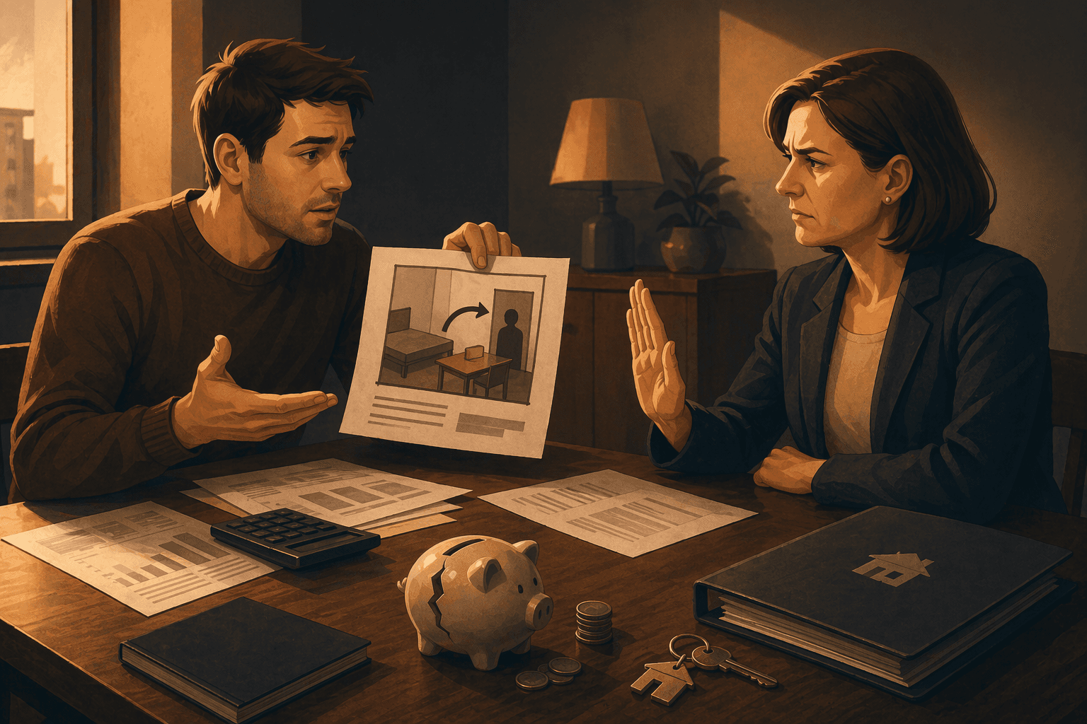 Illustration zum Mietrechtsfall „Untervermietung nur bei berechtigtem Interesse“
