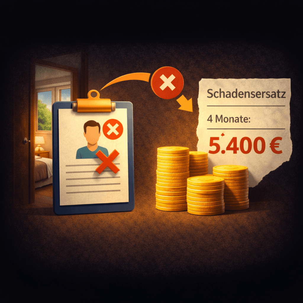 Illustration zum Mietrechtsfall „Schadensersatz wegen verweigerter Untervermietung“