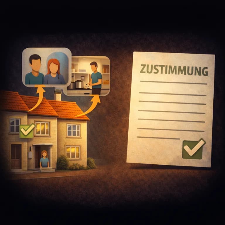 Illustration zum Mietrechtsfall „Zwei weitere Zimmer untervermieten: Vermieter muss zustimmen“